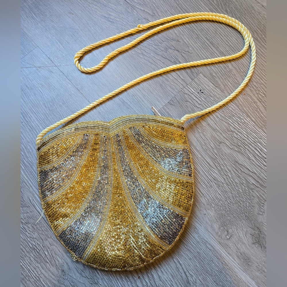 Vintage 1970's Art Deco Beaded Bag
